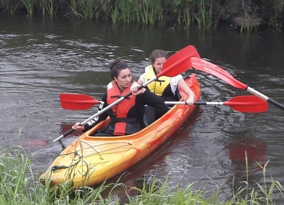 Hardcorowy spływ kajakowy grafika