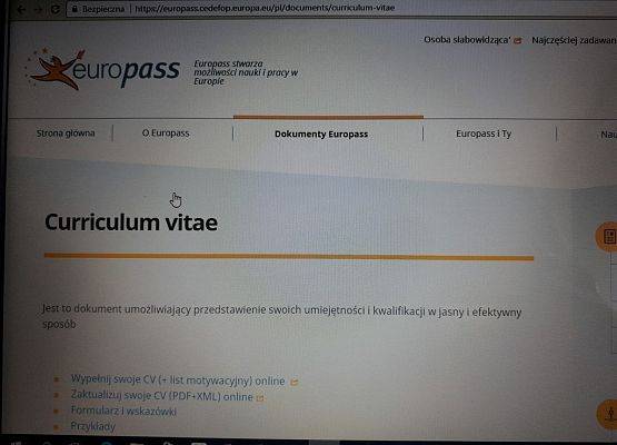 EUROPASS w klasie 3B grafika