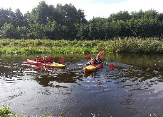 IIa i IIs na spływie kajakowym grafika