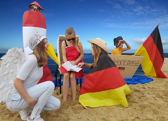 Wyróżnienie w konkursie "Z niemieckim w drogę" - Goethe Institut grafika