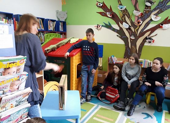 Klasa VIIa w Bibliotece Miejskiej w Lęborku grafika