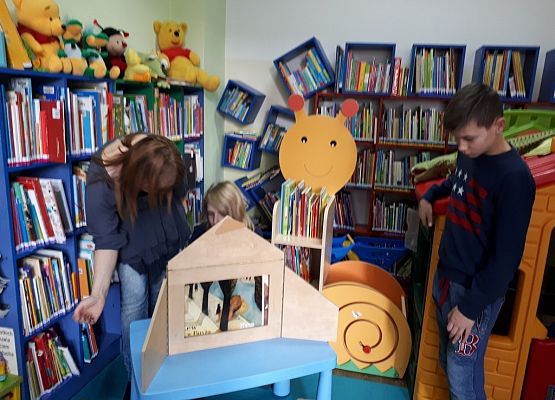 Klasa VIIa w Bibliotece Miejskiej w Lęborku grafika