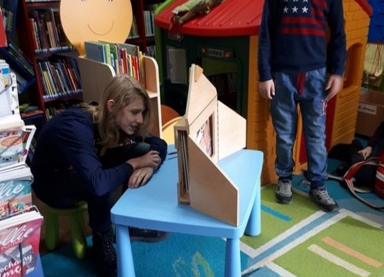 Klasa VIIa w Bibliotece Miejskiej w Lęborku grafika