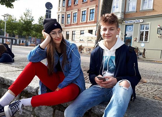 Polsko-niemiecka wymiana w Stralsundzie grafika