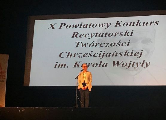 Konkurs recytatorski poezji chrześcijańskiej we Fregacie grafika