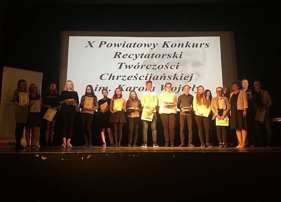 Konkurs recytatorski poezji chrześcijańskiej we Fregacie grafika