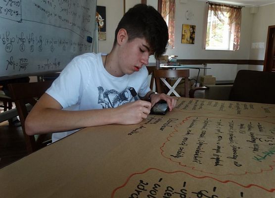 Obóz naukowy w Wielu grafika