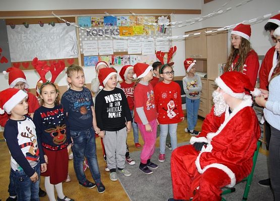 Wizyta św. Mikołaja grafika