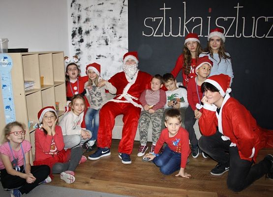 Wizyta św. Mikołaja grafika