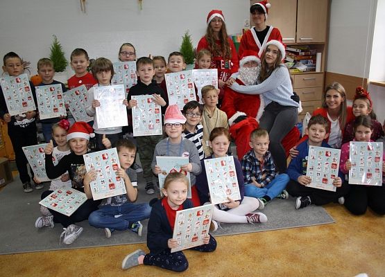 Wizyta św. Mikołaja grafika