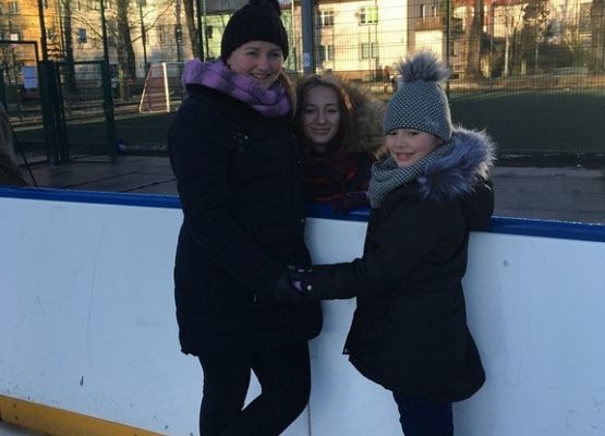 Pierwszaki na lodowisku grafika