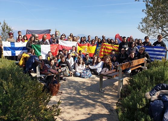 Projekt Erasmus+ spotkanie we Włoszech grafika