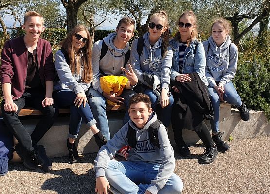 Projekt Erasmus+ spotkanie we Włoszech grafika