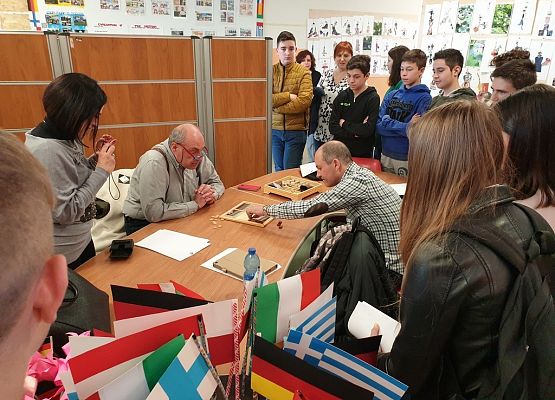 Projekt Erasmus+ spotkanie we Włoszech grafika