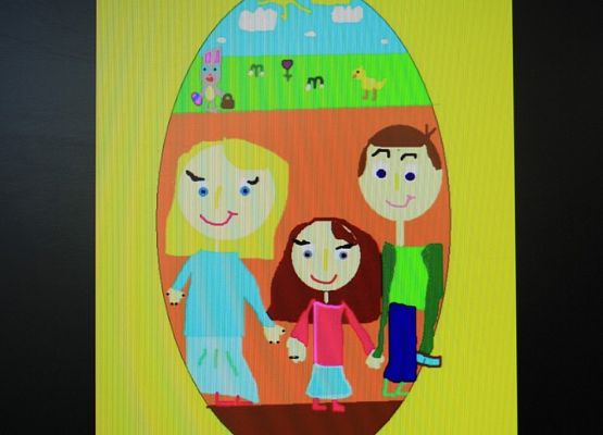 "Komputerowa pisanka" grafika