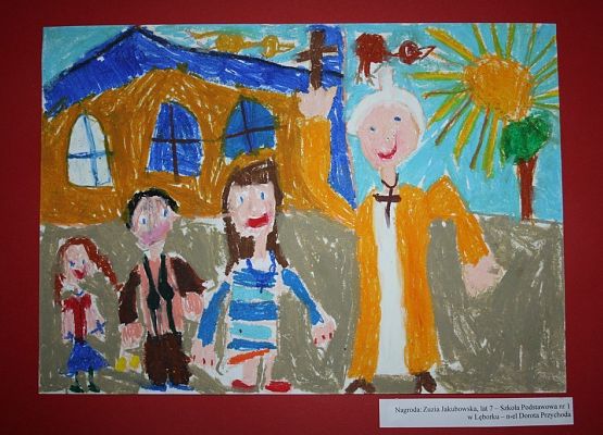 Twórczość dziecięca – „Jan Paweł II – wstańcie, chodźmy” grafika