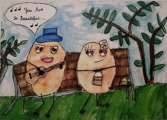 Ziemniak w kalendarzu grafika