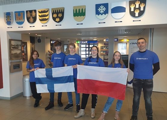 Projekt Erasmus+ w Finlandii grafika