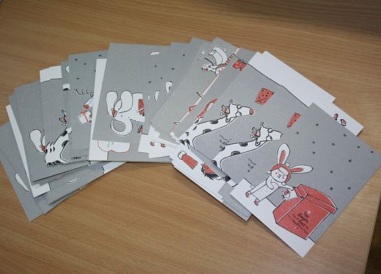 „Idą święta, nie o sms-ie, lecz o kartce pamiętaj” grafika