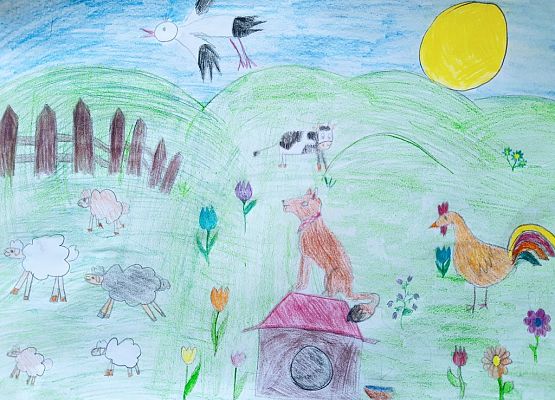 „Wiosna za oknem”- internetowy konkurs plastyczny grafika