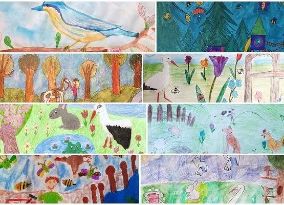 „Wiosna za oknem”- internetowy konkurs plastyczny grafika