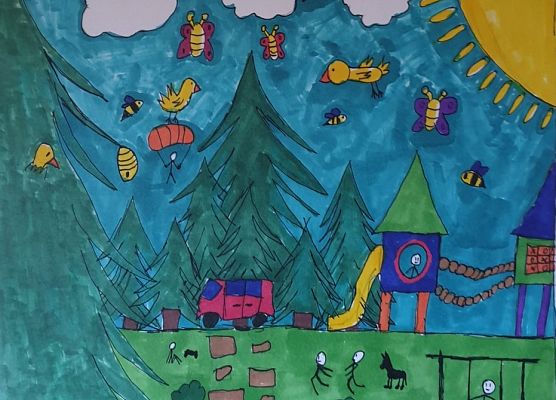 Mamy  wyniki konkursu plastycznego "Wiosna za oknem"! grafika