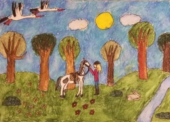 Mamy  wyniki konkursu plastycznego "Wiosna za oknem"! grafika