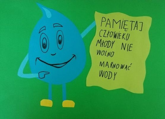 Uczniowie z IIb oszczędzają wodę grafika