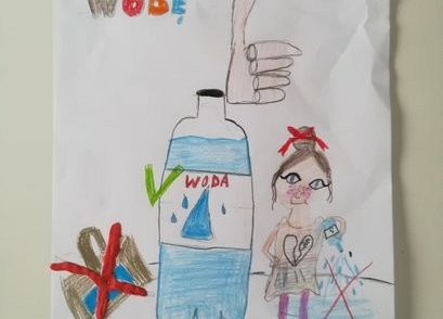 Uczniowie z IIb oszczędzają wodę grafika