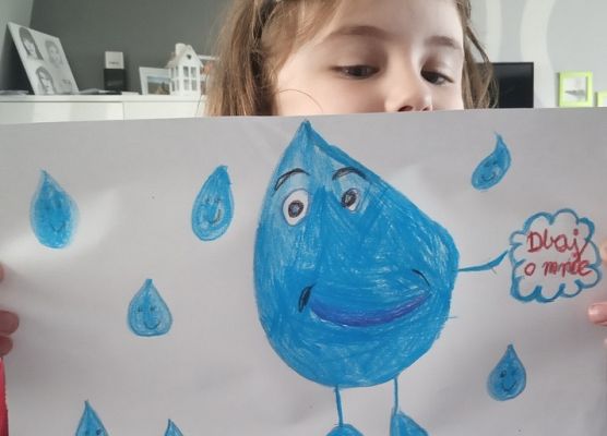 Uczniowie z IIb oszczędzają wodę grafika