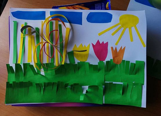 Wiosenne inspiracje klasy IIc grafika