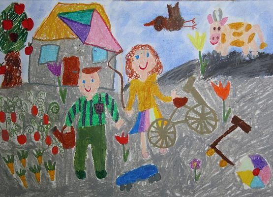 "PODWÓRKO - Ekologiczne podwórko" - ON-LINE grafika