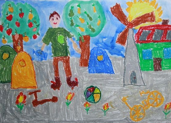 "PODWÓRKO - Ekologiczne podwórko" - ON-LINE grafika