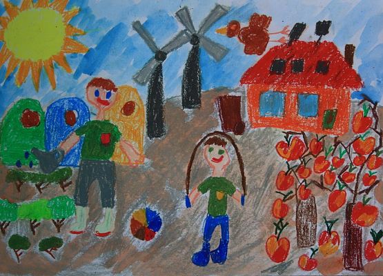 "PODWÓRKO - Ekologiczne podwórko" - ON-LINE grafika