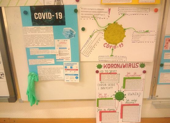 Warsztaty dotyczące koronawirusa grafika