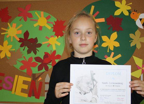 Laureatka w konkursie plastycznym grafika