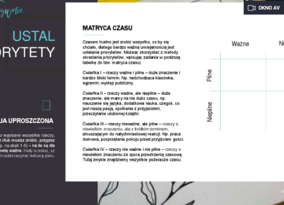 Webinarium eTwinning : „Zarządzanie czasem- jak wspiera nasze samopoczucie” grafika