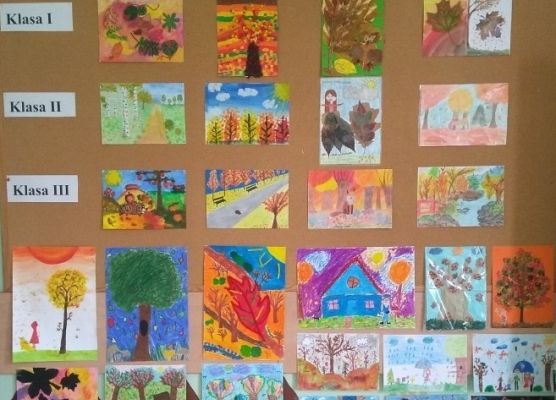 Talenty plastyczne w konkursie: "Jesienna pocztówka" grafika