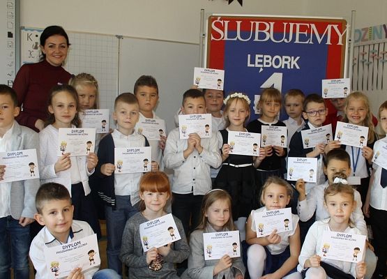 Jestem uczniem klasy pierwszej! grafika