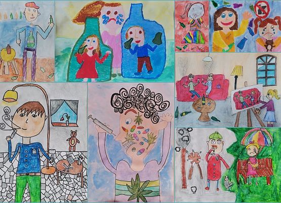 Zdrowy styl życia - „STOP UZALEŻNIENIOM" grafika