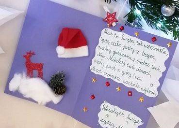 Świąteczne życzenia od trzecioklasistów grafika