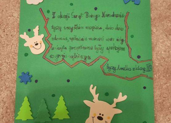 Świąteczne życzenia od trzecioklasistów grafika