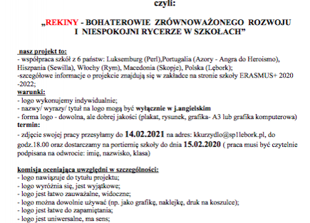 Konkurs na LOGO projektu Erasmus + grafika