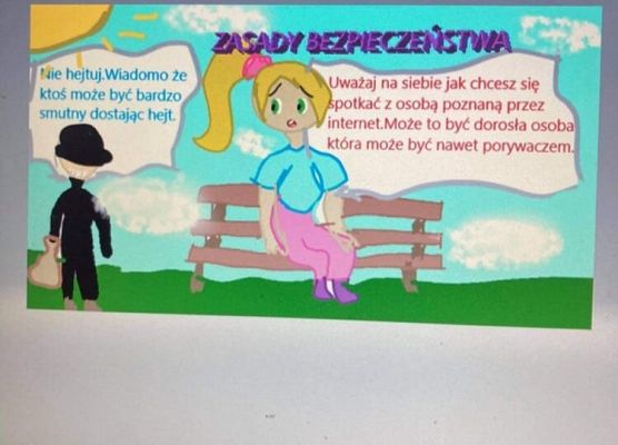 Bezpieczni w internecie grafika