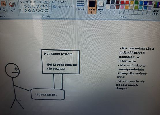 Bezpieczni w internecie grafika