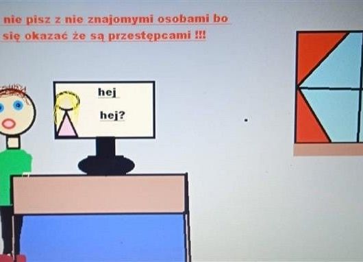 Bezpieczni w internecie grafika