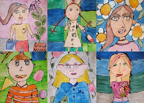 Portret mojej Mamy grafika