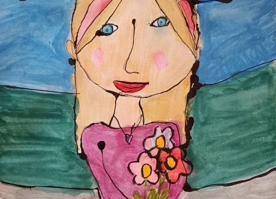 Portret mojej Mamy grafika