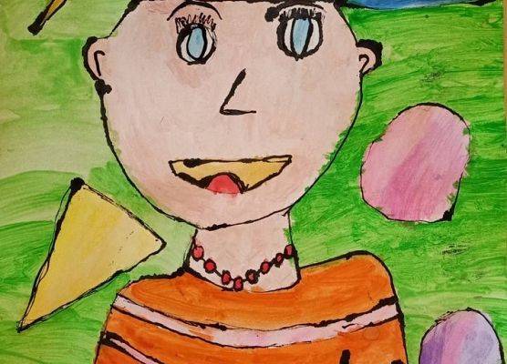 Portret mojej Mamy grafika