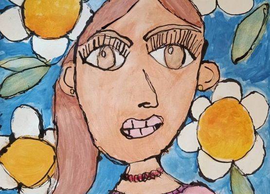 Portret mojej Mamy grafika